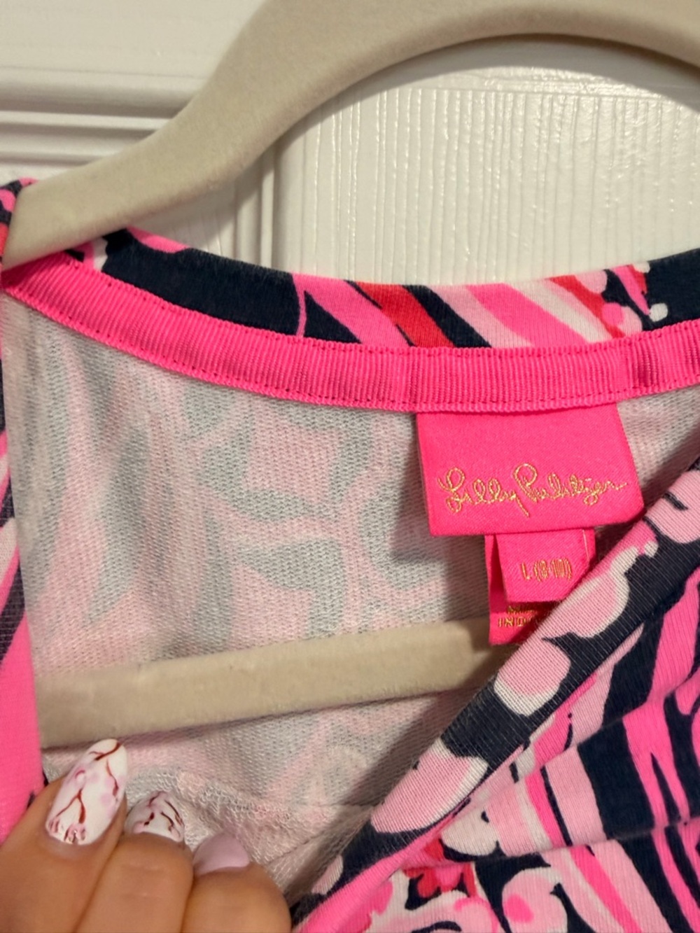 Lilly Pulitzer Mini Rhett Dress | Finn’s Feather Print | Girls Large (8–10) - Picture 4 of 8